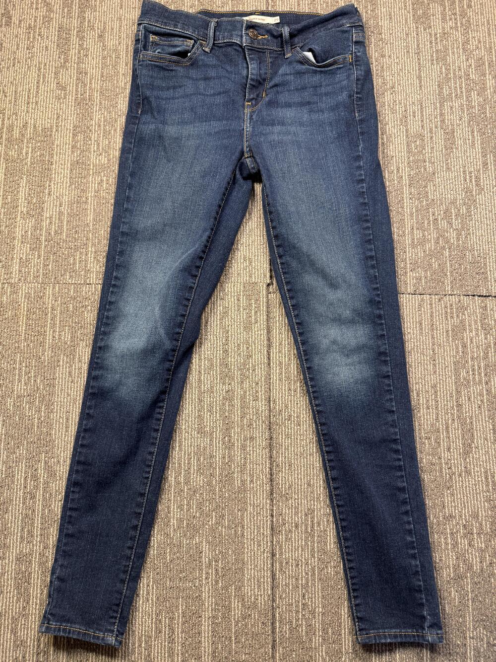 Levis 710 Super Skinny Jeans Womens 29 Blue Medium Wash Mid Rise Stretch Denim